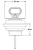 LIRA 'Mini' Basket Waste Kit for Ceramic Sinks with Ring Handle Plug (No Overflow) - 2011.033